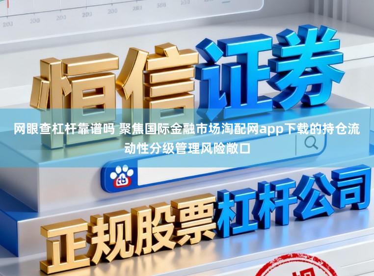 网眼查杠杆靠谱吗 聚焦国际金融市场淘配网app下载的持仓流动性分级管理风险敞口
